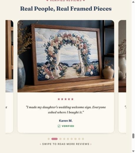 Floral wedding arch fabric artwork