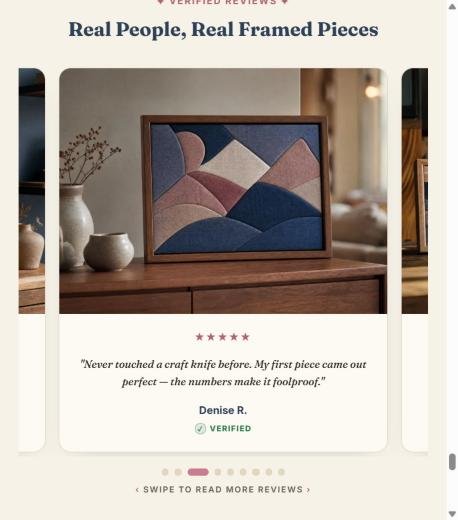 Geometric mountain fabric artwork